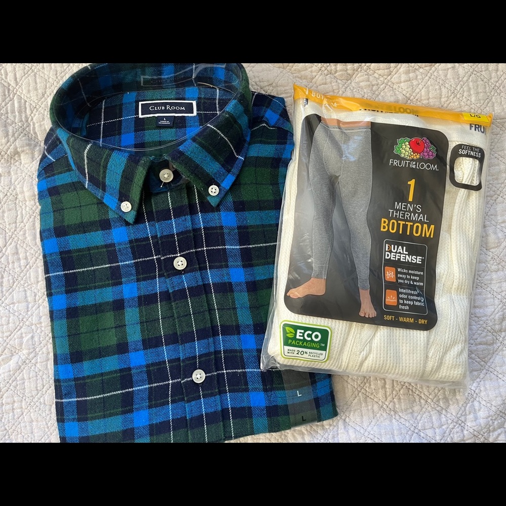 Men’s Fall 2 piece lot size large NWT